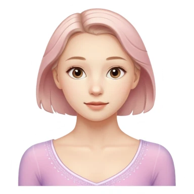 Cinematic Realistic Anna Shcherbakova figure skating Portrait, depicted with lifelike skin texture, subtle rosy undertones, and soft natural lighting that enhances the gentle contours of her face. sticker