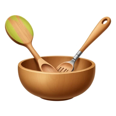 wooden kitchen utensils and items sticker