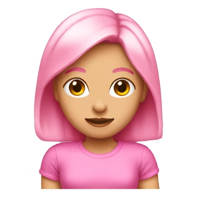 girlie pink emoji  sticker