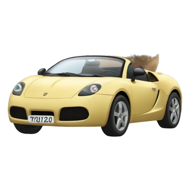 Buggati with hamster on the driver seat  sticker