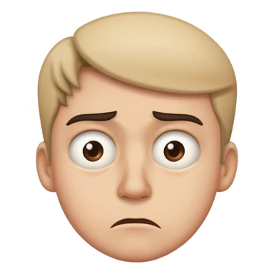 Side eye with a disgusting face sticker