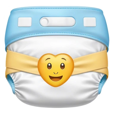 Plastic disposable diaper sticker