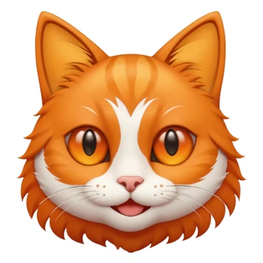 A cat with star eyes smiling sticker