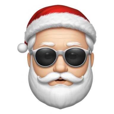 santa klaus with sunglasses sticker