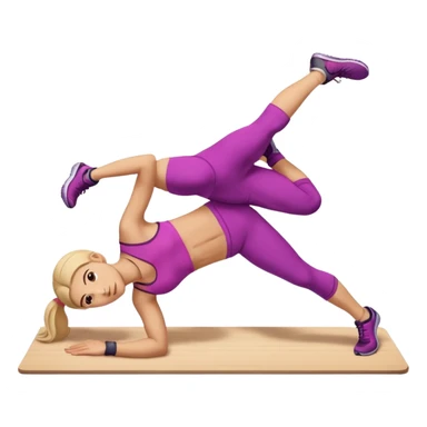 girl working out abs workout plank  sticker