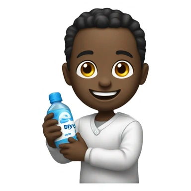 Diddy holding baby oil bottle sticker