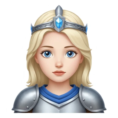 female knight, warrior, beatifull, princess, blue eyes sticker