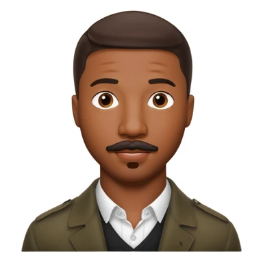 michael b jordan with stache sticker