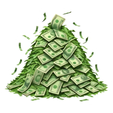 Shreading money sticker