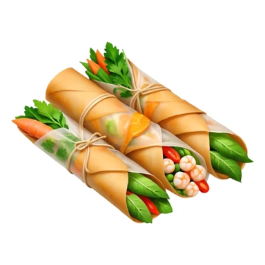 make it look like an Asian spring roll, not a burrito! (please) :) sticker