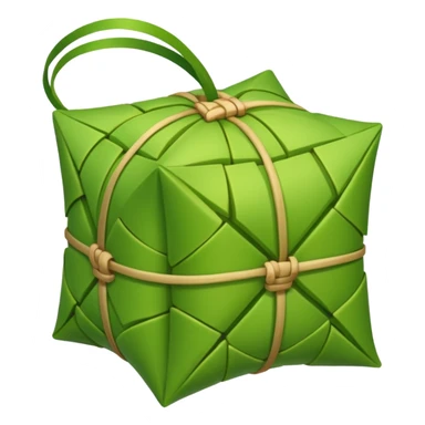 Ketupat rice green sticker