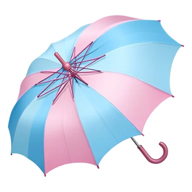 
pastel umbrella sticker