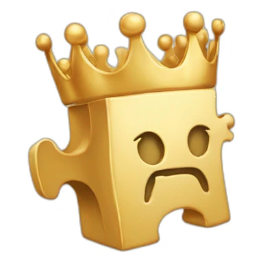 Puzzle piece crown sticker