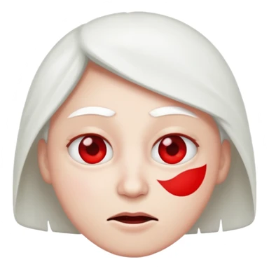 Crea un emoji kn la vibra de un drogado haz la wuea k te pido ph wn oe la cara normal noma blanca kn los ojos rojos y k estén hachicados igual k los chinos  sticker
