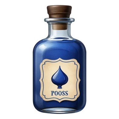 Ink bottle with label
 sticker