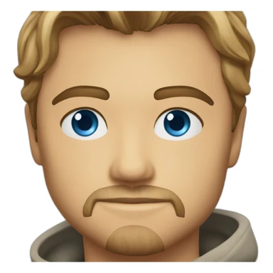 Leonardo DiCaprio with blue eyes sticker