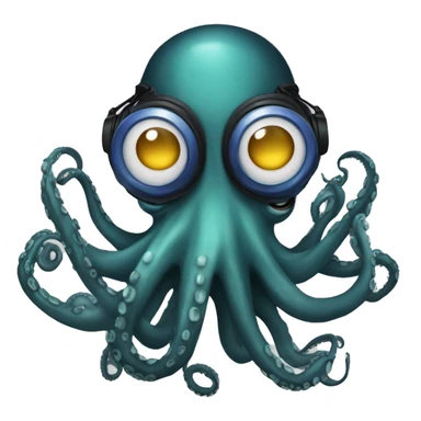 Dj octopus sticker