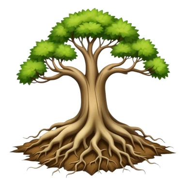 Tree roots sticker