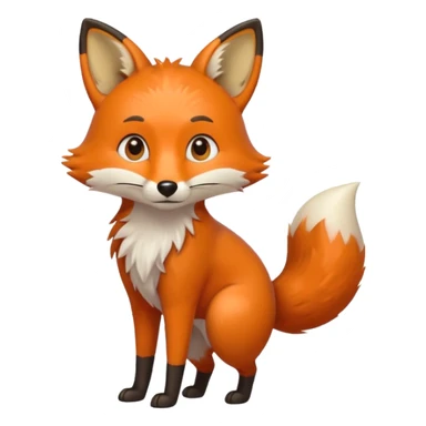 fox peeing sticker