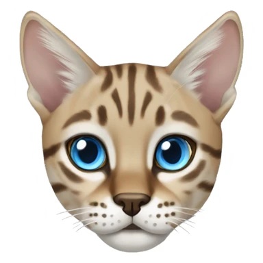 Lynx bengal cat with light Blue eyes sticker
