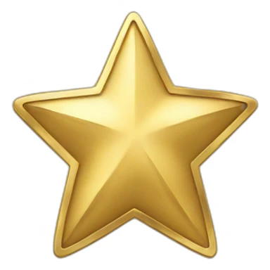 Coin gold star sticker