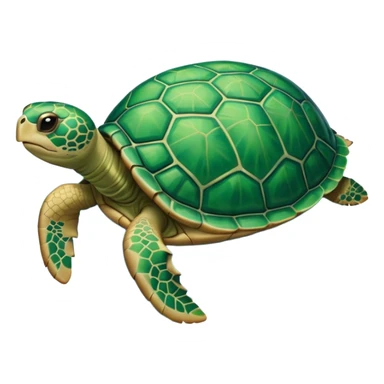 Une tortue voilée sticker