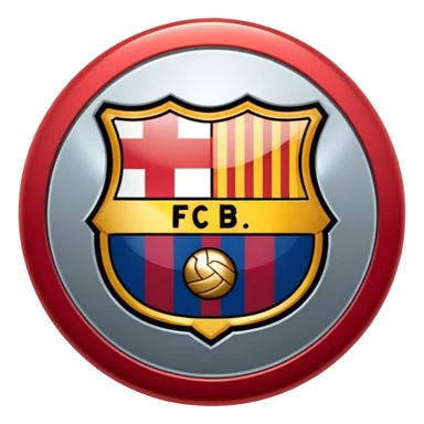 Atletico madrid vs Barcelona club logo sticker
