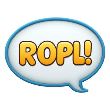 ROFL text bubble sticker