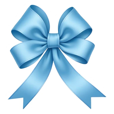 baby blue ribbon sticker