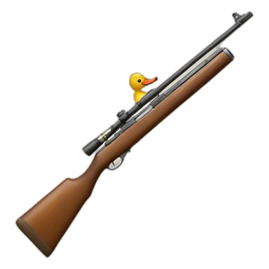 Fusil avec un canard sticker
