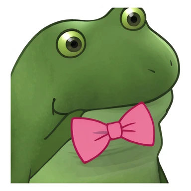 Apple headset with a pink bow tie sticker