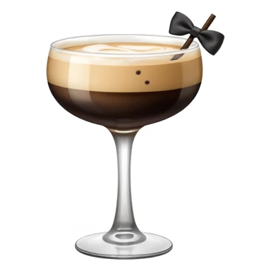 espresso martini with Black Bow sticker
