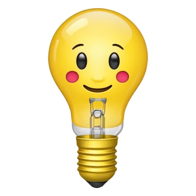 bulb bright idea emoji iphone sticker