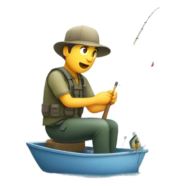 A person fishing for carp sticker