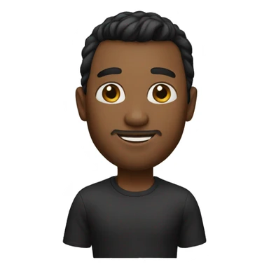 memoji hombre negro sticker