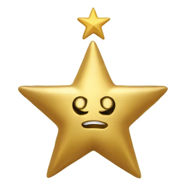 Gold star on an exam sticker