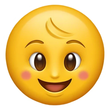 Un emoji de cara amarilla con una expresión neutral y una ligera sonrisa, pero con la curva de la boca inclinada hacia un lado en lugar de centrada. Los ojos deben mantenerse iguales al emoji estándar 🙂, sin cambios en su forma o posición. La imagen debe ser simple, plana y sin detalles realistas, asegurando que parezca un emoji clásico y no un rostro humano realista,Debe verse exactamente como un emoji estándar, sin texturas ni detalles realistas,La cara debe ser perfectamente circular, con colores sólidos y sin sombras. sticker