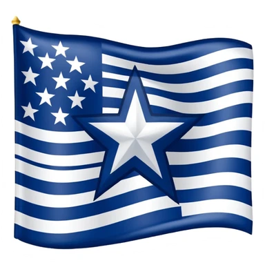 Dallas cowboys flag sticker