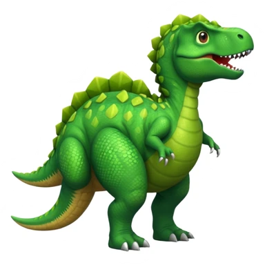 Dino with a butt sticker