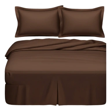 dark brown bed linen set sticker