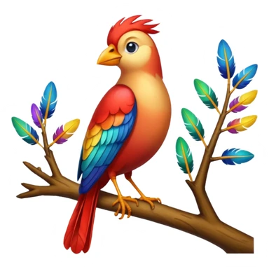 liverpool bird on the branch of tree sticker