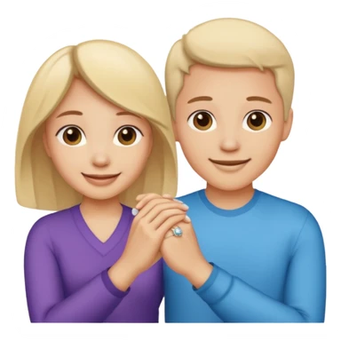 Bestie fingers promise ring  sticker