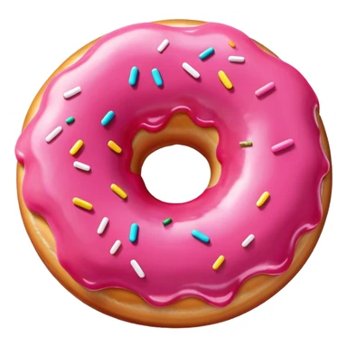 Pink doughnut  sticker