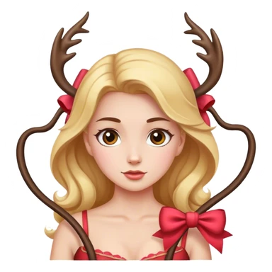 Hart with a bow sticker