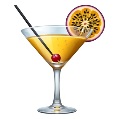 pornstar martini. the passion fruit slice should be on top of the liquid. not on the rim sticker