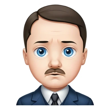 Adolf Hitler, cute baby face  sticker