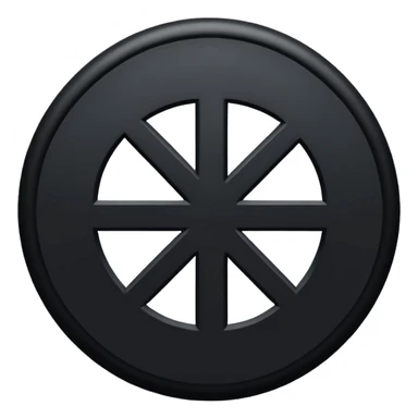 bir siyah içi boş yuvarlak içinede siyah bir artı ama artının o uçları yuvarlağı içinden azıcık çıksın sticker