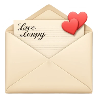 love letter modern sticker