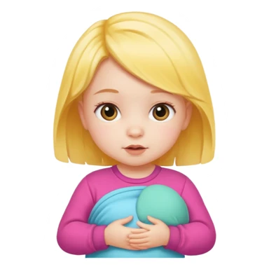 Baby Girl, Different Pose, different outfit, single Baby Girl only. sticker