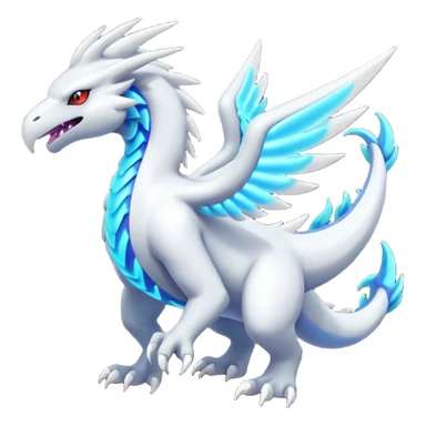 Neon Vibrant Pulsating Trail-glowing Chromatic Trico-Absol-Reshiram-Salamence-Silvally-fusion-hybrid sticker